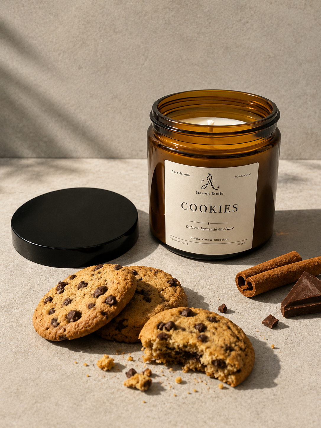 Vela aromática cookies